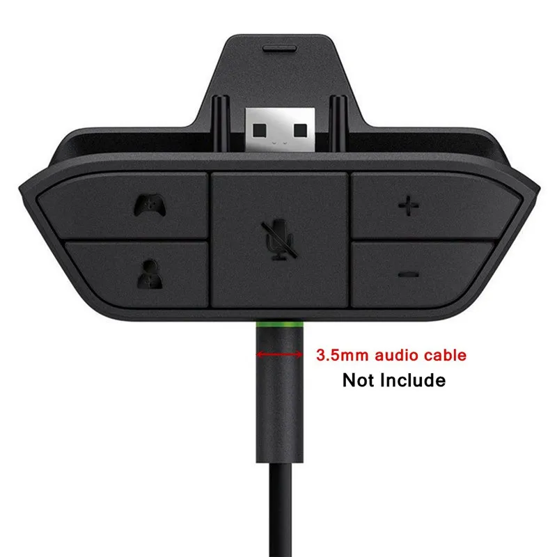 Black Stereo Headset Adapter Headset Audio Adapter Headphone Converter For Microsoft One Wireless Game Controller
Black Stereo Headset Adapter Headset Audio Adapter Headphone Converter For Microsoft One Wireless Game Controller