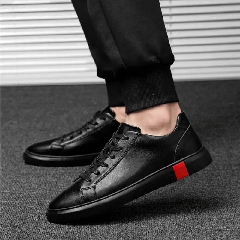 Кроссовки мужские из натуральной кожи, модная повседневная обувь, цвет черный/белый
Кроссовки мужские из натуральной кожи, модная повседневная обувь, цвет черный/белый