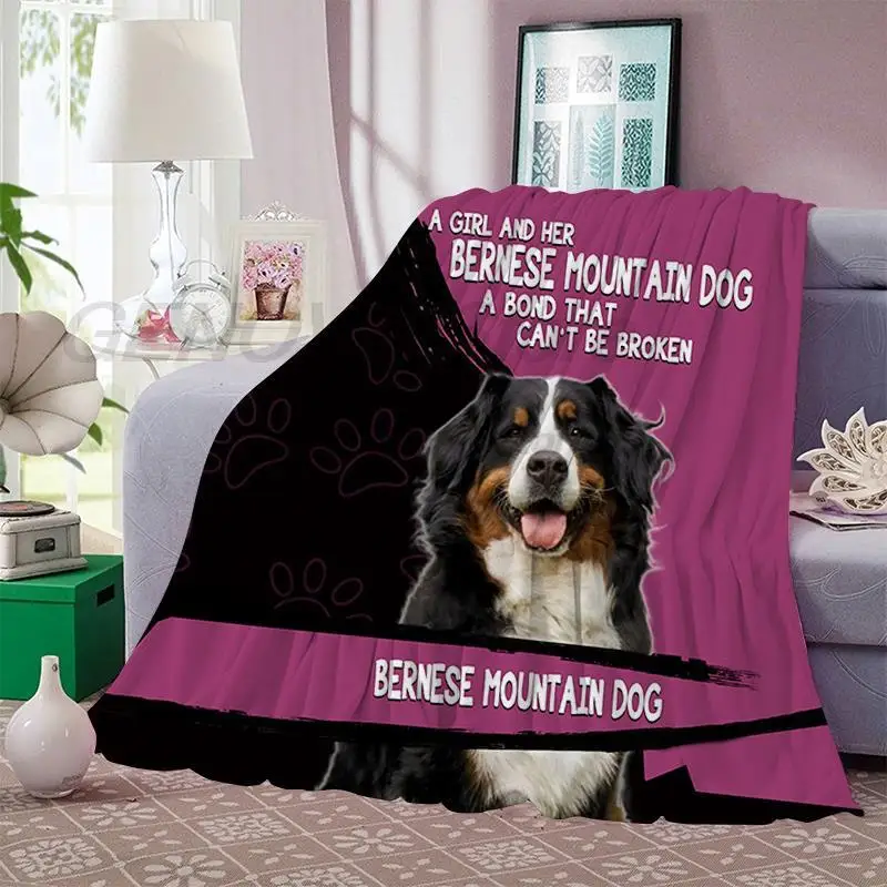 

Bernese Berg Hund Decke Mode Tier Quilts Hause Urlaub Duvet Casual 3D Kinder Anime Decke Niedliche Home Textil Sommer