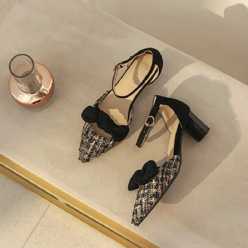 Sianie Tianie 2020 tweed plaid checked woman's middle heels sandals pointed toe sweet ladies pumps big size 47 44 women sandals
Sianie Tianie 2020 tweed plaid checked woman's middle heels sandals pointed toe sweet ladies pumps big size 47 44 women sandals