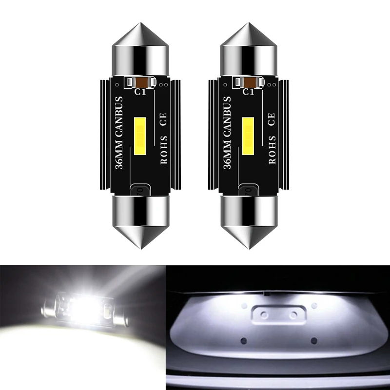 

2x C5W 36 мм Светодиодная лампа CANBUS Festoon автомобильный светильник Ной знак свет для Mercedes Benz W208 W209 W203 W169 W210 W211 W212 AMG CLK