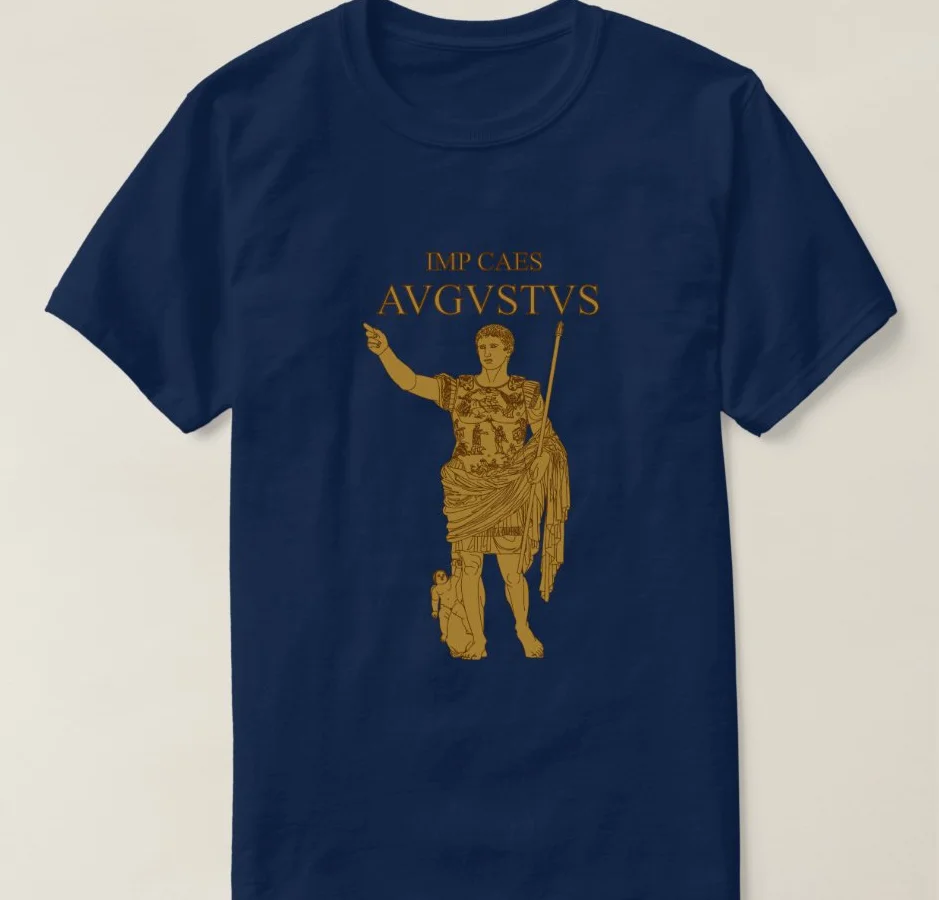 The Famous Roman Emperor Augustus Statue Gold T-Shirt Summer Cotton Short Sleeve O-Neck Mens T Shirt New S-3XL
The Famous Roman Emperor Augustus Statue Gold T-Shirt Summer Cotton Short Sleeve O-Neck Mens T Shirt New S-3XL