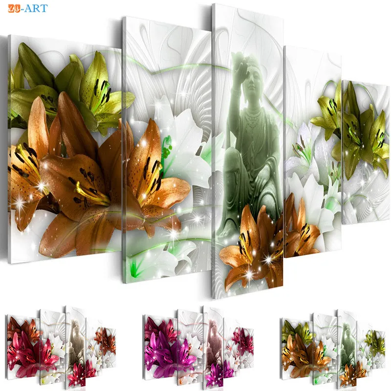 Buddha Statue Art Print Blossom Flowers Poster Canvas Art 5 Panel Canvas Painting Wall Art Pictures for Living Room Decorative
Buddha Statue Art Print Blossom Flowers Poster Canvas Art 5 Panel Canvas Painting Wall Art Pictures for Living Room Decorative