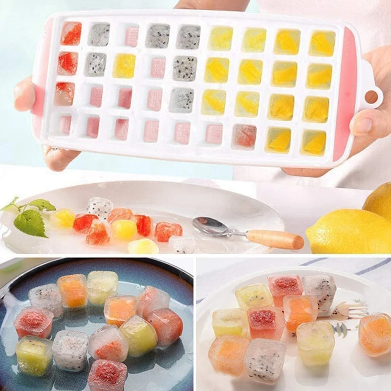 Silicone Ice Square Tray with Lid Stackable Square Ice Trays Ice Square Molds 4 Pack for Freezer Whiskey Cocktail Juice
Silicone Ice Square Tray with Lid Stackable Square Ice Trays Ice Square Molds 4 Pack for Freezer Whiskey Cocktail Juice