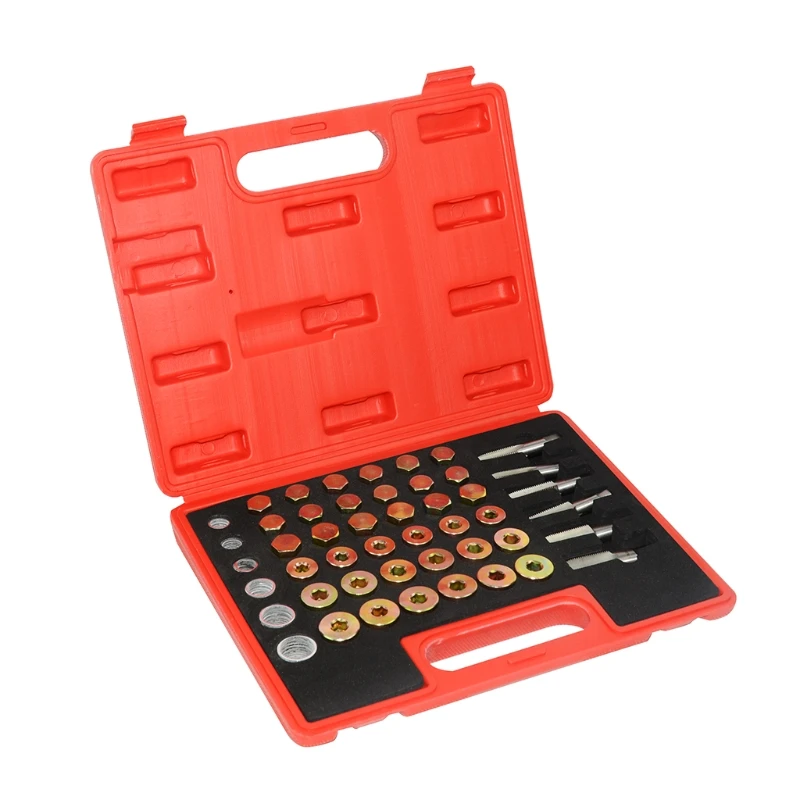 114Pcs Automobile Oil Pan Oil Drain Screw Thread Repair Tool Replacement Parts
114Pcs Automobile Oil Pan Oil Drain Screw Thread Repair Tool Replacement Parts