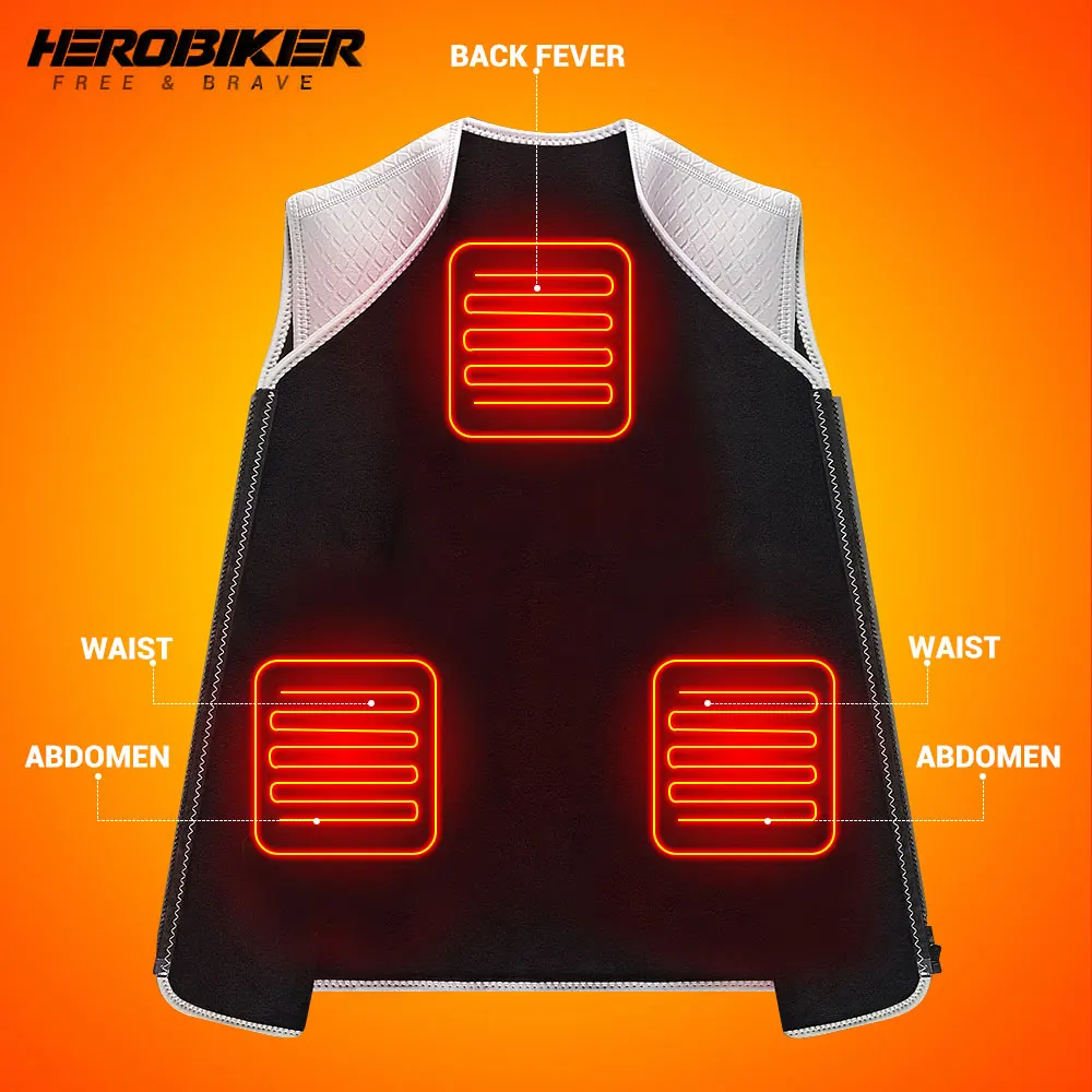 Мотоциклетная куртка HEROBIKER, Осень-зима, сохраняет тепло, жилет с инфракрасным электрическим подогревом и USB, теплая одежда, куртка для верхов...
Мотоциклетная куртка HEROBIKER, Осень-зима, сохраняет тепло, жилет с инфракрасным электрическим подогревом и USB, теплая одежда, куртка для верхов...