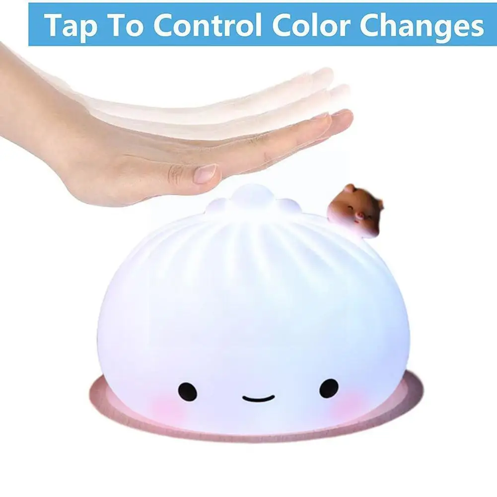 Silicone Night Light Pat Llght with Sleeping Night Rechargeable Light Bedroom Children's Multi-Color Gift Children's Light E2G9
Silicone Night Light Pat Llght with Sleeping Night Rechargeable Light Bedroom Children's Multi-Color Gift Children's Light E2G9