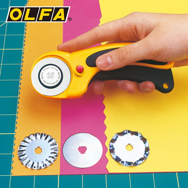 

Olfa safety hob leather cloth cutting wheel knife 45mm cutting knife 156B rubber band slingshot knife RTY-2 / DX RTY-3