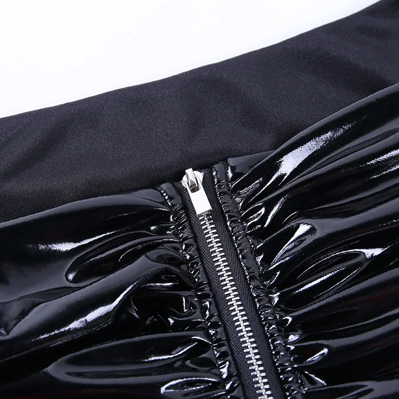 Sexy Strapless Off Shoulder Corset PU Crop Top Women Leather Bustier Black Top Back With Zipper Y2k Tube Wrap Clothes Club Wear
Sexy Strapless Off Shoulder Corset PU Crop Top Women Leather Bustier Black Top Back With Zipper Y2k Tube Wrap Clothes Club Wear
