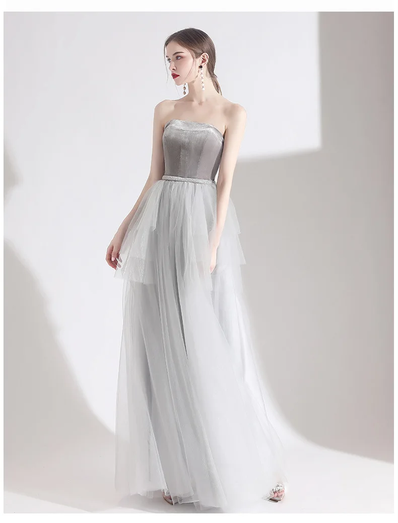 Prom Gown Grey Off Shoulder Lady Party Dress Elegant Lacing Long Evening Dress Exquisite Women Mesh Cheongsam Vestidos
Prom Gown Grey Off Shoulder Lady Party Dress Elegant Lacing Long Evening Dress Exquisite Women Mesh Cheongsam Vestidos