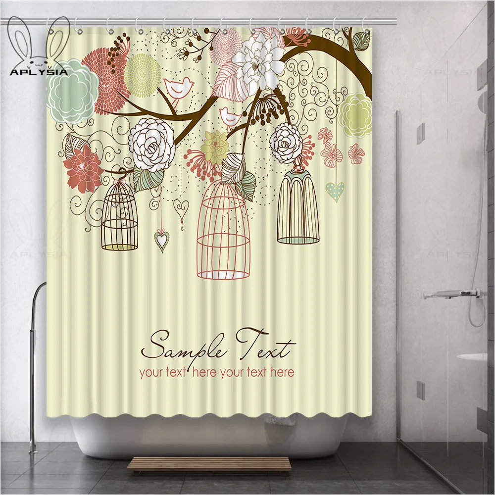 Занавеска для ванной из полиэстера с розовыми цветами и растениями
Занавеска для ванной из полиэстера с розовыми цветами и растениями