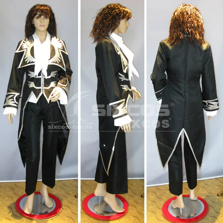 Костюм для косплея рыцарь из семи кодов Geass черный костюм унисекс полный комплект