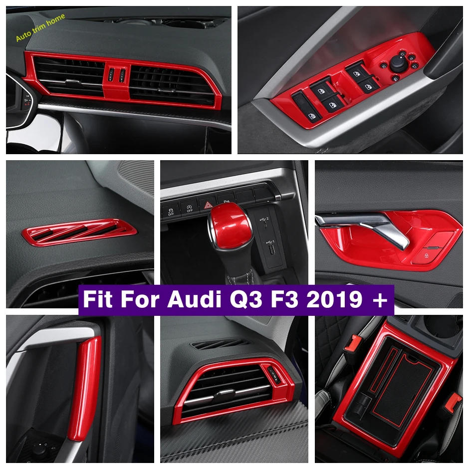 Accessories Gear Head Knob / Door Handle Bowl / Armrest Box / Lift Button / Air AC Panel Cover Trim For Audi Q3 F3 2019 - 2021
Accessories Gear Head Knob / Door Handle Bowl / Armrest Box / Lift Button / Air AC Panel Cover Trim For Audi Q3 F3 2019 - 2021