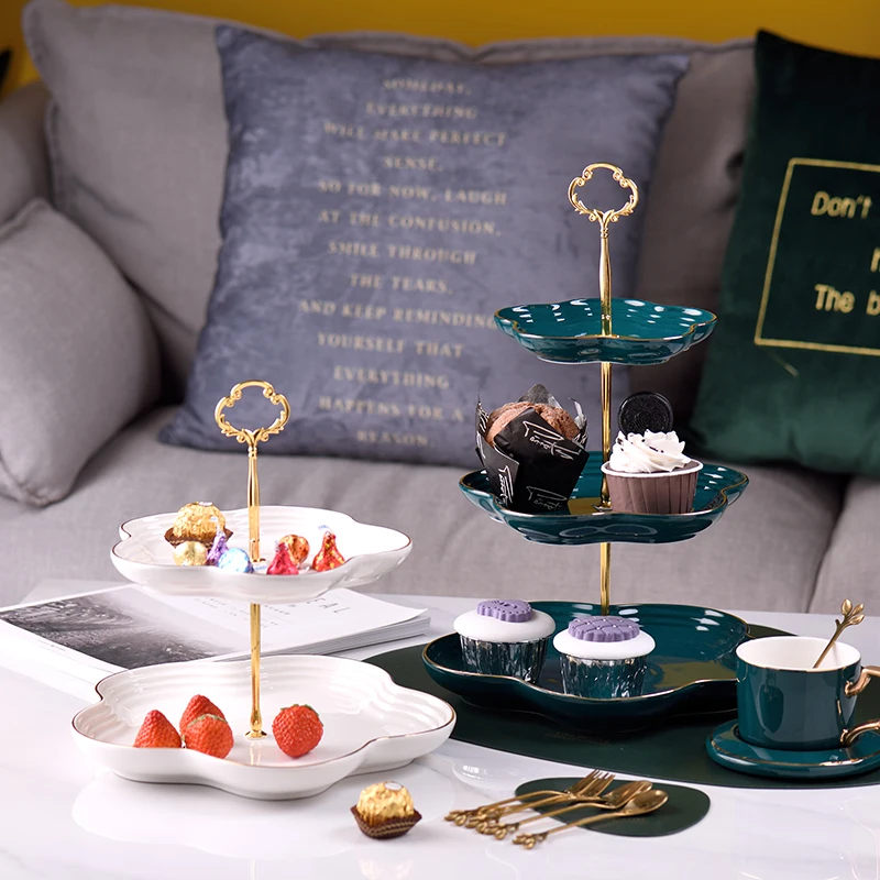 Three-Tier Afternoon tea Tableware Plate Ceramics luxury Dessert Wedding Birthday Fruit Plate
Three-Tier Afternoon tea Tableware Plate Ceramics luxury Dessert Wedding Birthday Fruit Plate