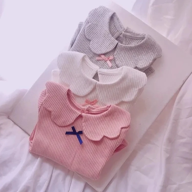 children's baby girls bottom shirts autumn new newborn baby girls long sleeve T-shirt foreign style and versatile tops P5256
children's baby girls bottom shirts autumn new newborn baby girls long sleeve T-shirt foreign style and versatile tops P5256