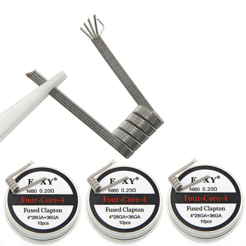 10PCS NI80 High Density Prebuilt Coils Premade CoilAtomizer Mod Heating Wire Dual Core Three Core Four Core Fancy Heating Wire
10PCS NI80 High Density Prebuilt Coils Premade CoilAtomizer Mod Heating Wire Dual Core Three Core Four Core Fancy Heating Wire