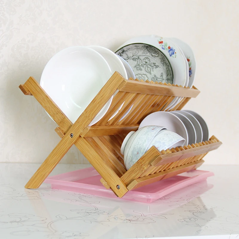 Bamboo Foldable Dishes Drainer Wooden Plates Mugs Rack Stand Holder 2-Tier Folding Kitchen Supplies JS23
Bamboo Foldable Dishes Drainer Wooden Plates Mugs Rack Stand Holder 2-Tier Folding Kitchen Supplies JS23