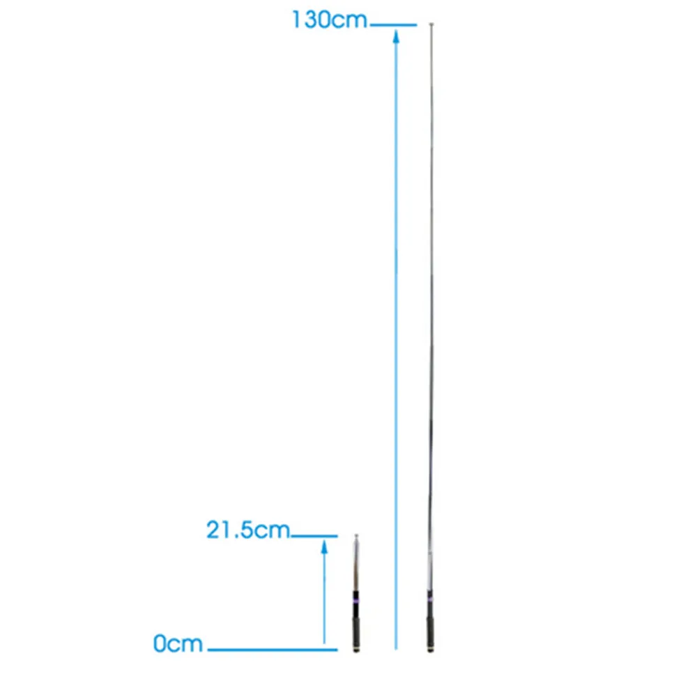 50W FP10120 SMA Male VHF 136-174MHz 21.5-130 Cm Telescopic Antenna For Yaesu Two-way Radio Portable Accessories
