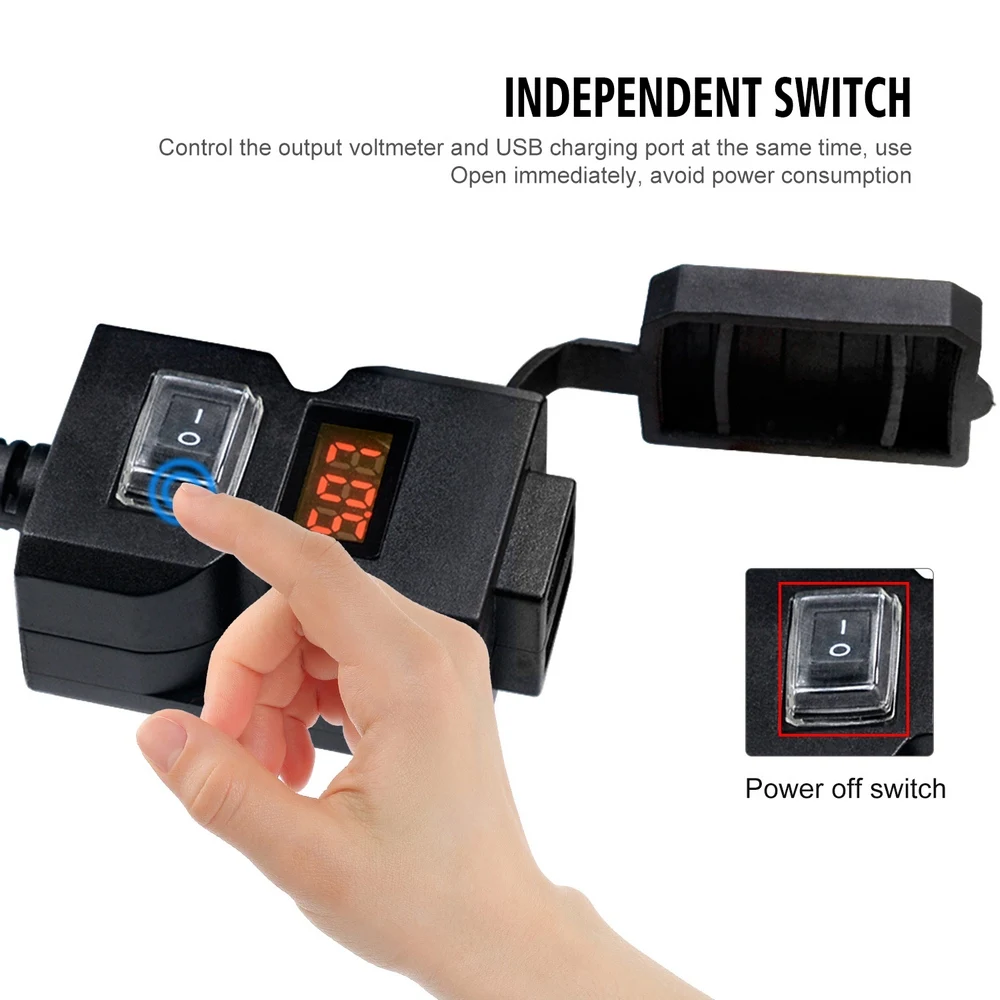 Dual USB Port QC3.0 Motorbike Charger Waterproof Motorcycle Handlebar Charger Adapter Power Supply Socket for Mobile Phone
Dual USB Port QC3.0 Motorbike Charger Waterproof Motorcycle Handlebar Charger Adapter Power Supply Socket for Mobile Phone