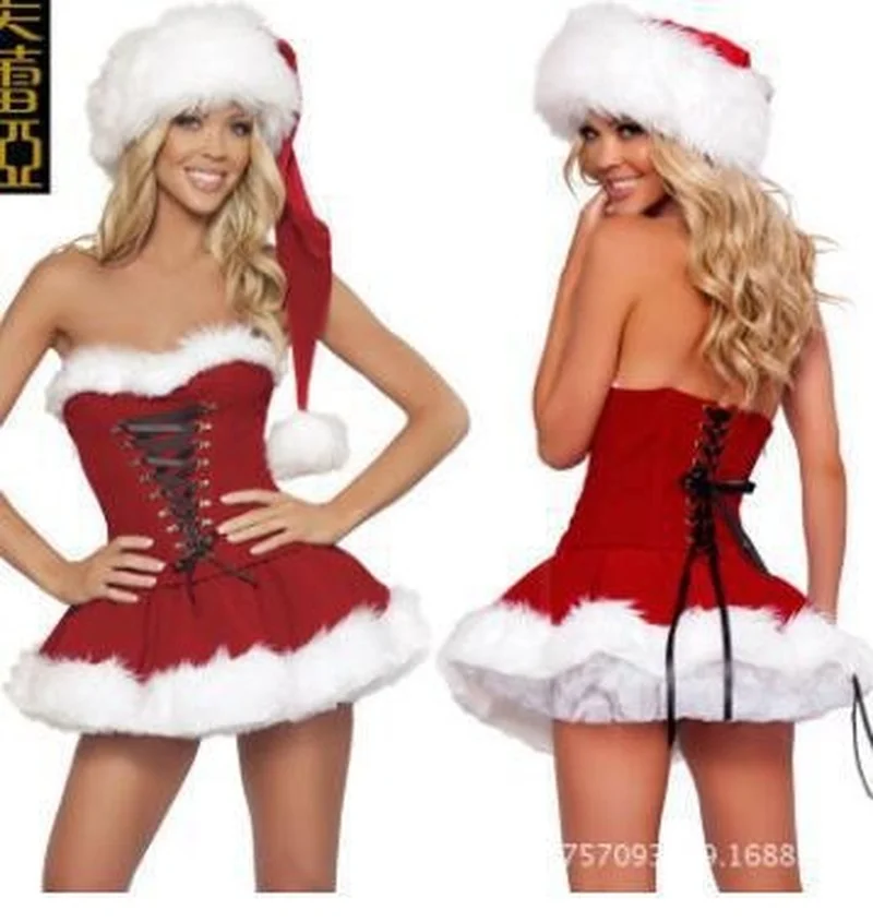 Fashion Miss Claus Dress Suit Women Christmas Fancy Party Dress Sexy Santa Outfits Hoodie Santa Claus Sweetie Cosplay Costumes 
Fashion Miss Claus Dress Suit Women Christmas Fancy Party Dress Sexy Santa Outfits Hoodie Santa Claus Sweetie Cosplay Costumes