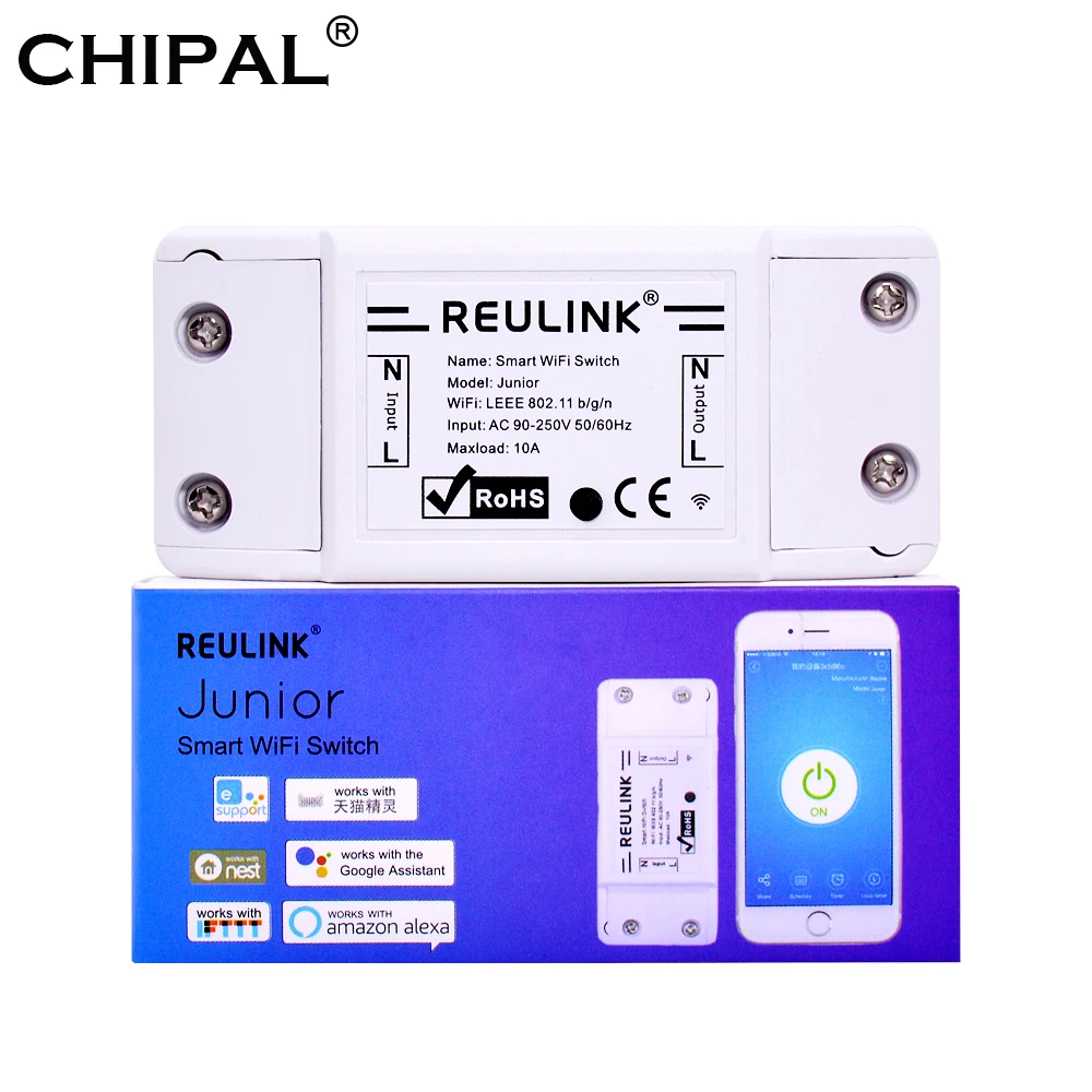 Смарт-переключатель REULINK Junior Basic WiFi беспроводной модуль автоматизации DIY пульт