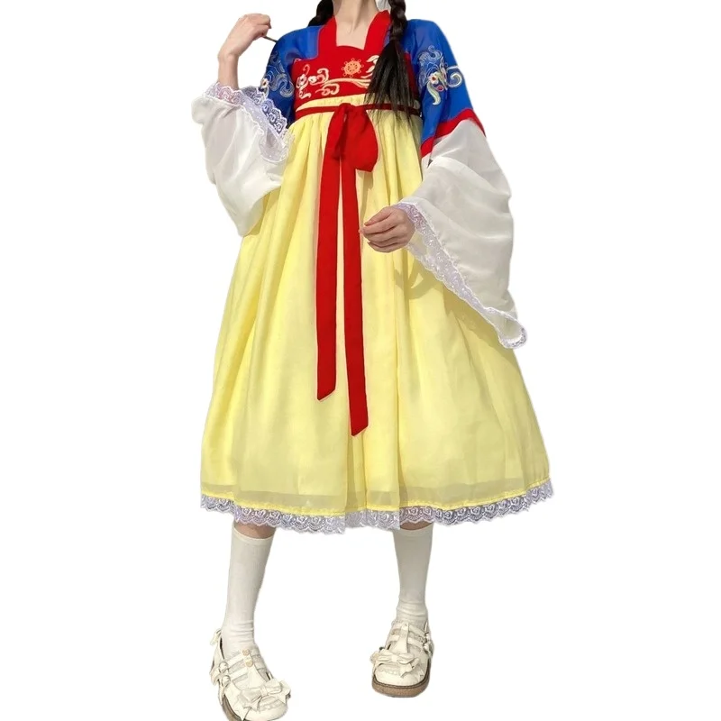 Embroidered Flower Cute Chinese Style Dress Women Spring and Summer New Harajuku Loose Lace Daily Sweet Girl Style Hanfu
Embroidered Flower Cute Chinese Style Dress Women Spring and Summer New Harajuku Loose Lace Daily Sweet Girl Style Hanfu