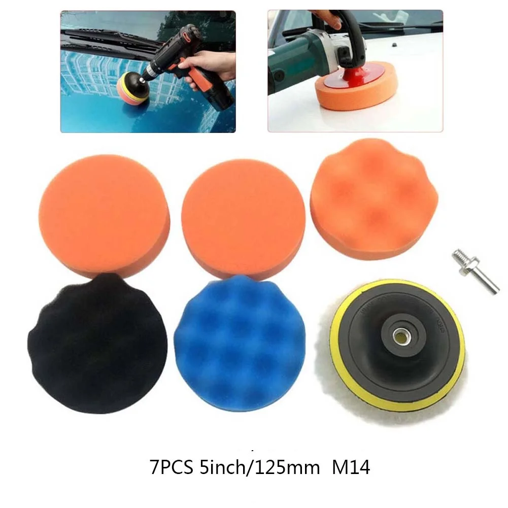 Sponge Polishing Kit 7pcs 4inch5inch7inch Polishing Buffing Pads With M10M14 Drill Adapter Adhesive Pad For Car Polisher
Sponge Polishing Kit 7pcs 4inch5inch7inch Polishing Buffing Pads With M10M14 Drill Adapter Adhesive Pad For Car Polisher
