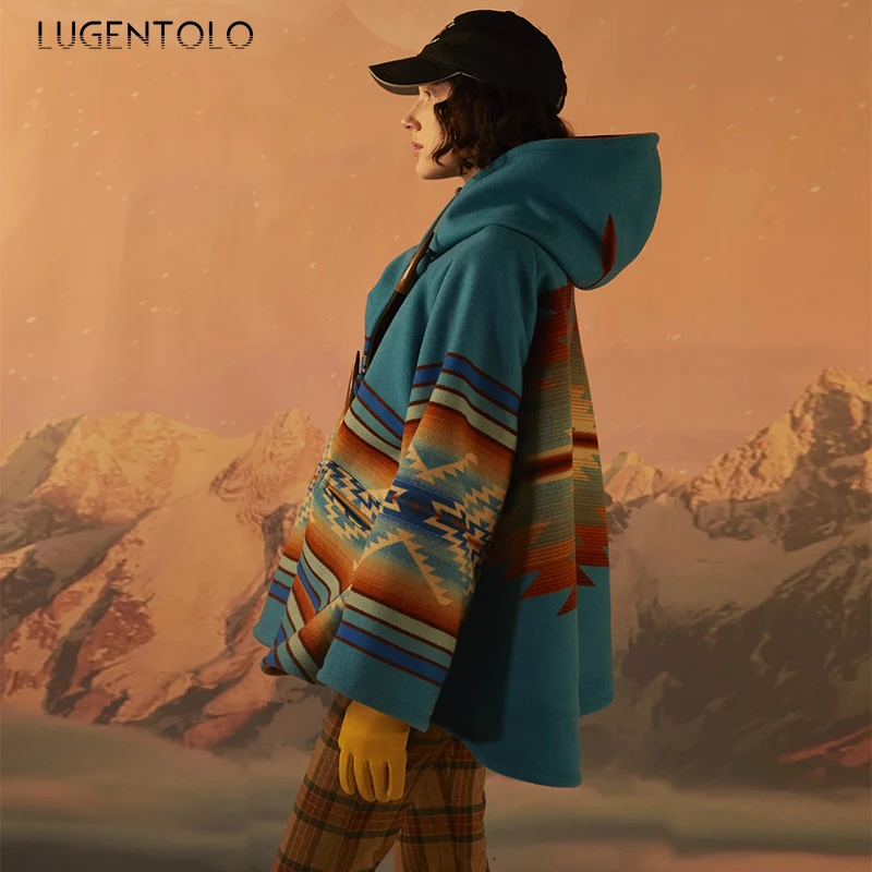 Autumn Blends Women Winter Print Long Sleeve Hooded Button Coat Loose Female Casual Street Vintage Jackets Lugentolo
Autumn Blends Women Winter Print Long Sleeve Hooded Button Coat Loose Female Casual Street Vintage Jackets Lugentolo