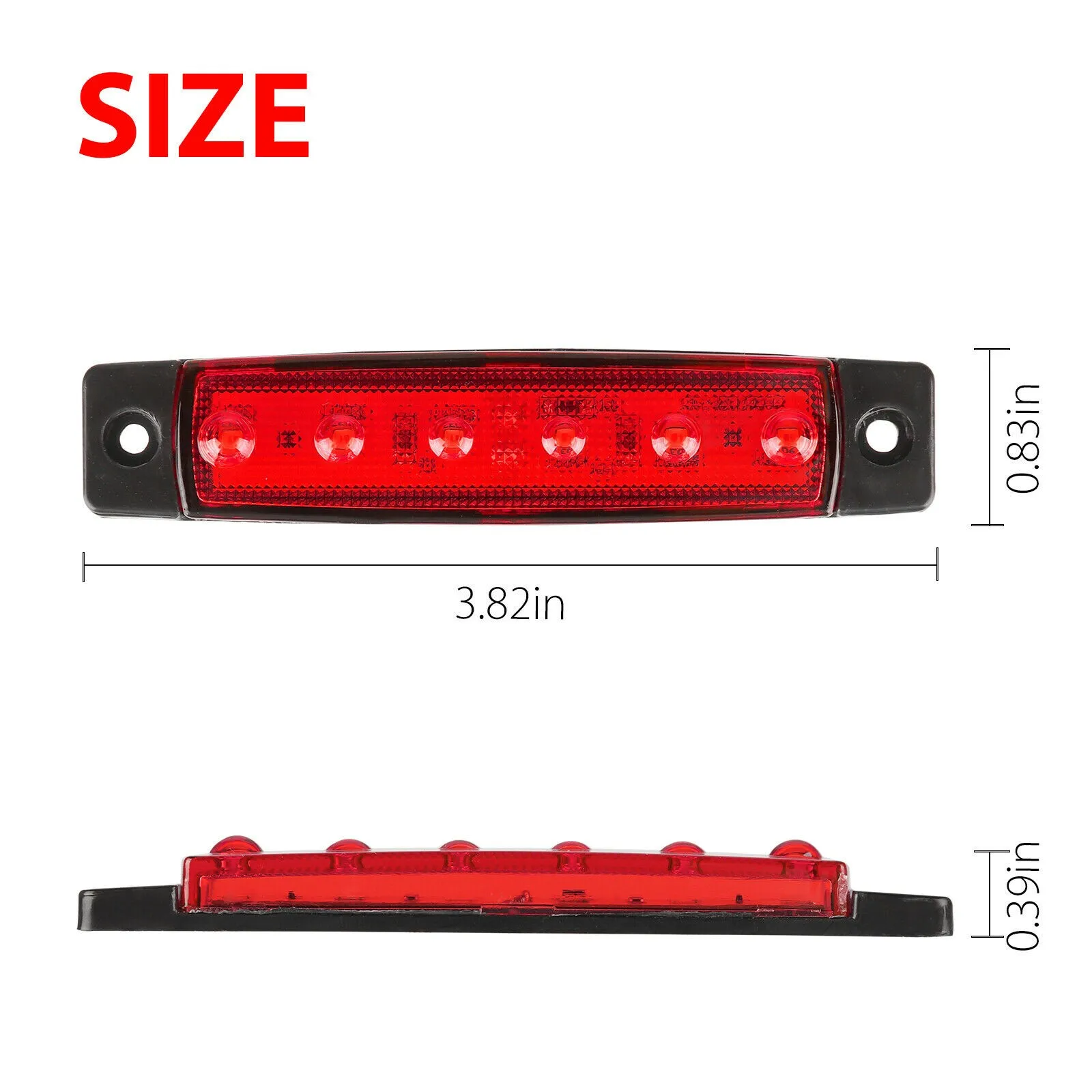 10pcs 6 SMD LIGHTS 3.8\" X 0.8\" X 0.4\" Accessories Marker Lights Position Useful
10pcs 6 SMD LIGHTS 3.8\" X 0.8\" X 0.4\" Accessories Marker Lights Position Useful