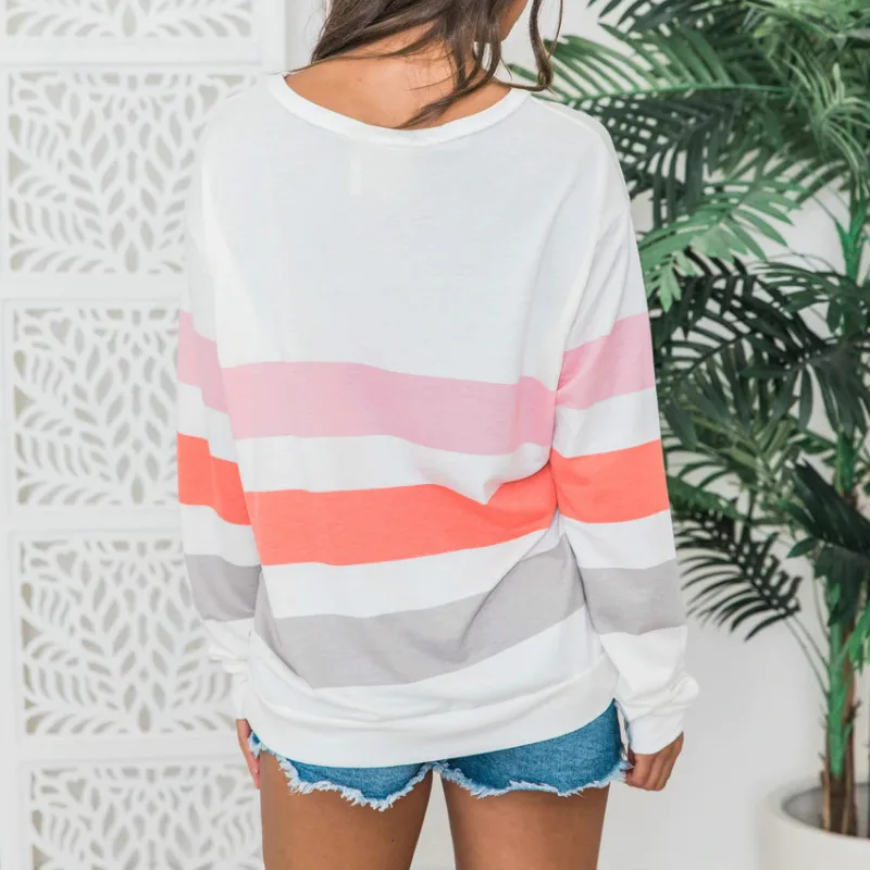 Fall Clothing Fashion Casual Round Neck Striped Printed Long Sleeve Women Tshirt Long Sleeve Women Shirt Casual Tops Women
Fall Clothing Fashion Casual Round Neck Striped Printed Long Sleeve Women Tshirt Long Sleeve Women Shirt Casual Tops Women