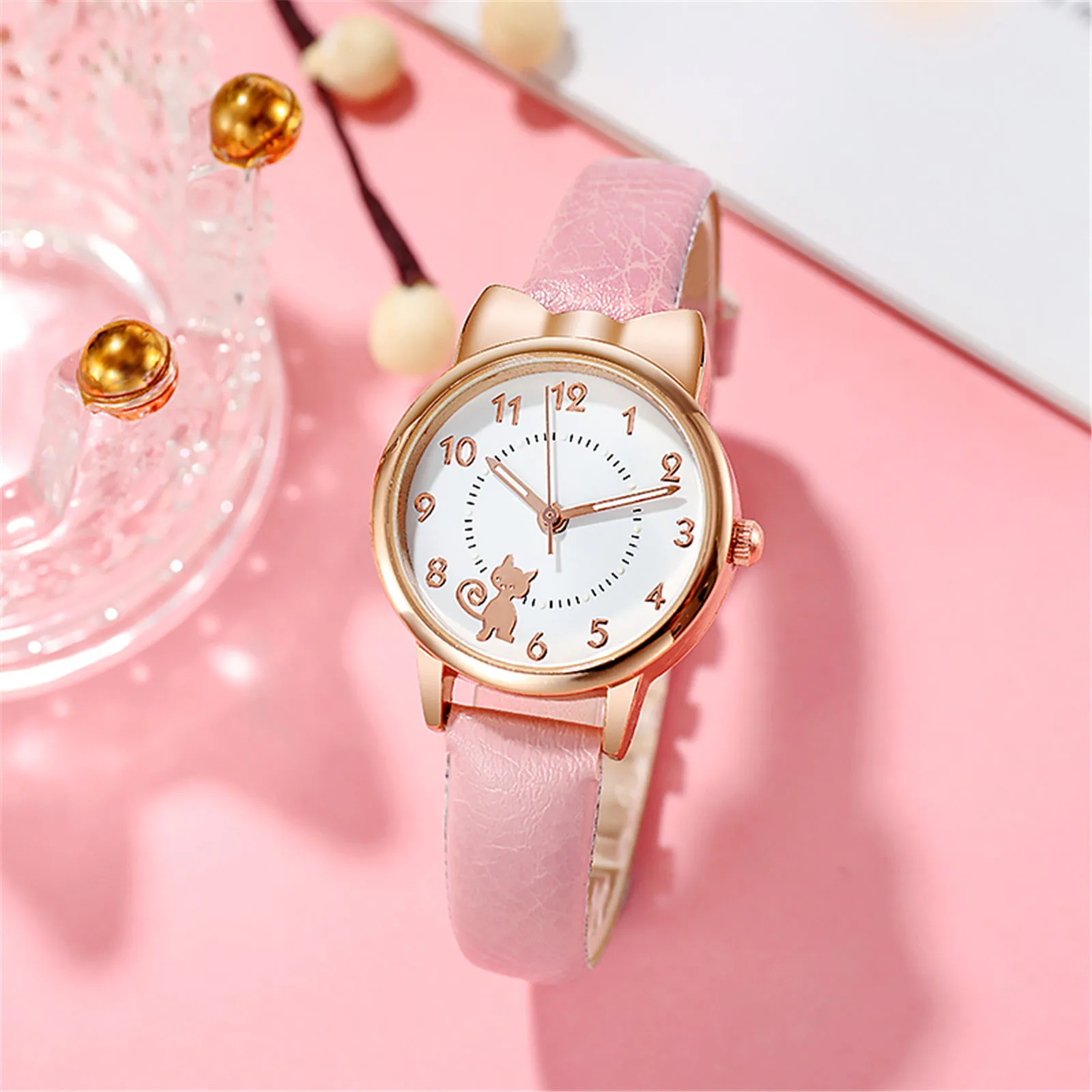 Cute Cartoon Cat Luminous Student Watch Women's Quartz Watch Women's Quartz WristWatch Relogio Feminino Reloj Mujer Montre
Cute Cartoon Cat Luminous Student Watch Women's Quartz Watch Women's Quartz WristWatch Relogio Feminino Reloj Mujer Montre