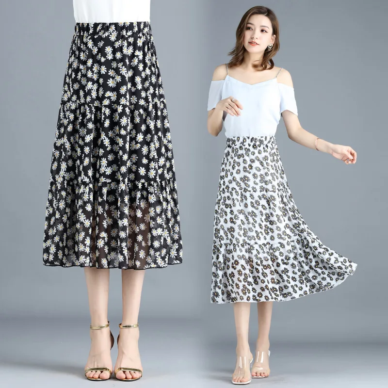 Little Daisy A-line Skirts Mid-length Chiffon Midi Skirt Spring & Summer 2021 New High-waist Floral Printed Skirt BSQ457
Little Daisy A-line Skirts Mid-length Chiffon Midi Skirt Spring & Summer 2021 New High-waist Floral Printed Skirt BSQ457