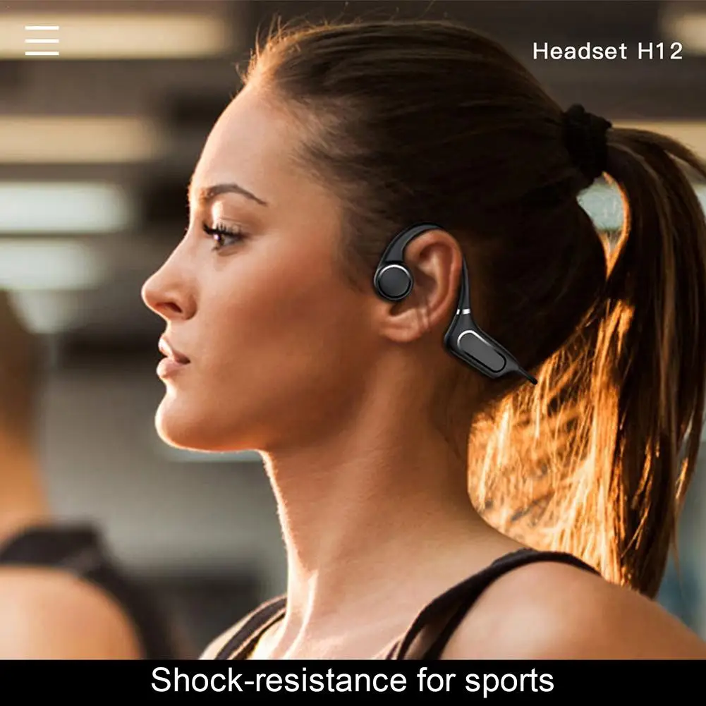 Bone Conduction Earphone Wireless Bluetooth 5.0 Headphone Ear Hook Comfortable IP55 Waterproof Sports Headset With Mic
Bone Conduction Earphone Wireless Bluetooth 5.0 Headphone Ear Hook Comfortable IP55 Waterproof Sports Headset With Mic