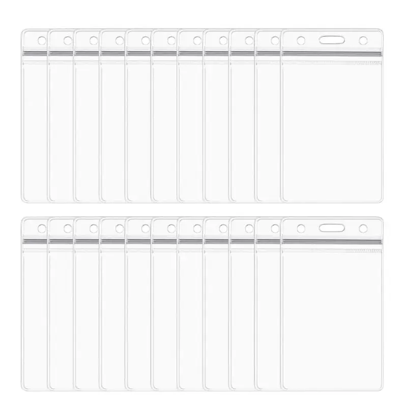 100 PCS Waterproof Clear Plastic Convenient PVC Badge Work Exhibition ID Name Waterproof Card Holders
100 PCS Waterproof Clear Plastic Convenient PVC Badge Work Exhibition ID Name Waterproof Card Holders