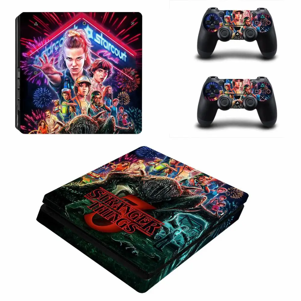 Наклейки очень странные дела для PS4 тонкие наклейки s Play station 4 PlayStation виниловые