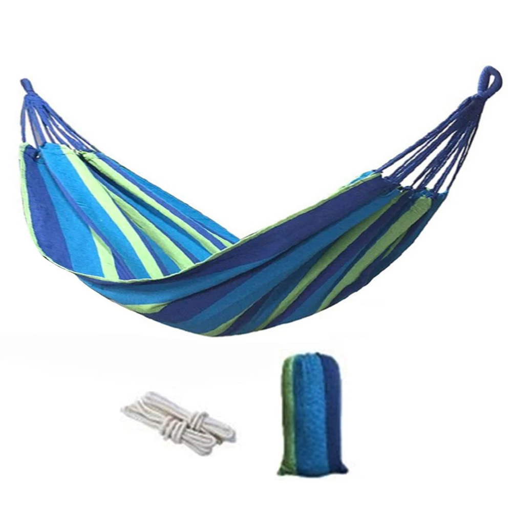Outdoor Camping Hammock Double Wide Thick Canvas Hammock Garden Swing Hanging Chair Outdoor Dormitory Portable Leisure Hammock
Outdoor Camping Hammock Double Wide Thick Canvas Hammock Garden Swing Hanging Chair Outdoor Dormitory Portable Leisure Hammock