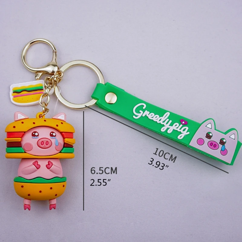 New Pig Cartoon Gourmet Key Chain Female Cute Ugly Key Chain Male Funny Lovers Bag Hanging Decoration Key Ring
New Pig Cartoon Gourmet Key Chain Female Cute Ugly Key Chain Male Funny Lovers Bag Hanging Decoration Key Ring