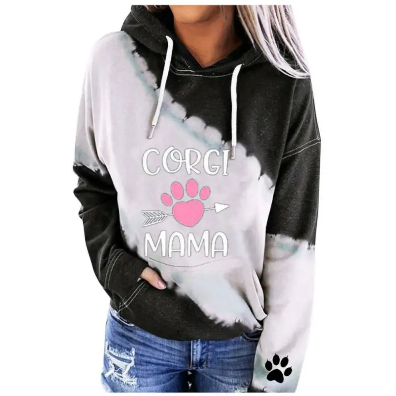 Hooded Sweatshirt Pink Dog Paw Footprinted Printed Womens Long Sleeve Pullover Hoodies Pockets Drawstring Fashion 2021 Clothing
Hooded Sweatshirt Pink Dog Paw Footprinted Printed Womens Long Sleeve Pullover Hoodies Pockets Drawstring Fashion 2021 Clothing