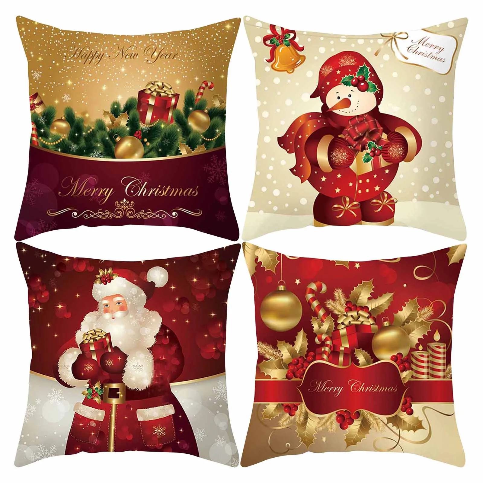 Latest 4Pcs Christmas Pillow Case Xmas Cushion Throw Cover Home Decor Cotton Home Sofa Decor Merry Christmas Decoration For Home
Latest 4Pcs Christmas Pillow Case Xmas Cushion Throw Cover Home Decor Cotton Home Sofa Decor Merry Christmas Decoration For Home