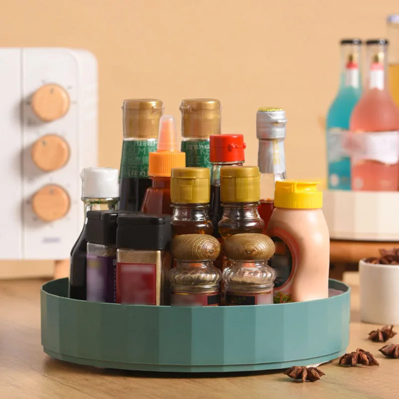 360 Rotating Spice Rack Multifunctional Seasoning Organizer Shelf Oilproof Non-Slip Spice Storage Tray Kitchen Supplies Holder
360 Rotating Spice Rack Multifunctional Seasoning Organizer Shelf Oilproof Non-Slip Spice Storage Tray Kitchen Supplies Holder