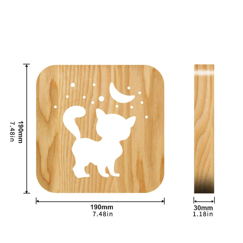 Creative Cute Cat Shape Acrylic Solid Wood Table Lamp LED Night Light Desktop Small Ornaments Bedroom Lamp
Creative Cute Cat Shape Acrylic Solid Wood Table Lamp LED Night Light Desktop Small Ornaments Bedroom Lamp