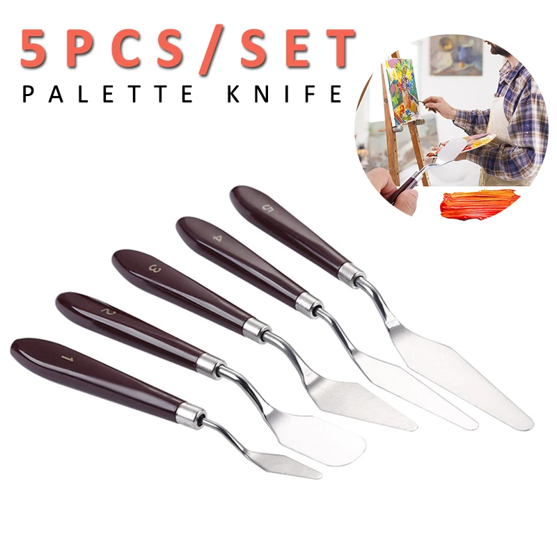 5pcs/set Stainless Steel Mixed Media Palette Knife Set Crafts Spatula Arts Oil Painting Tool Flexible Blades DIY 2021
5pcs/set Stainless Steel Mixed Media Palette Knife Set Crafts Spatula Arts Oil Painting Tool Flexible Blades DIY 2021