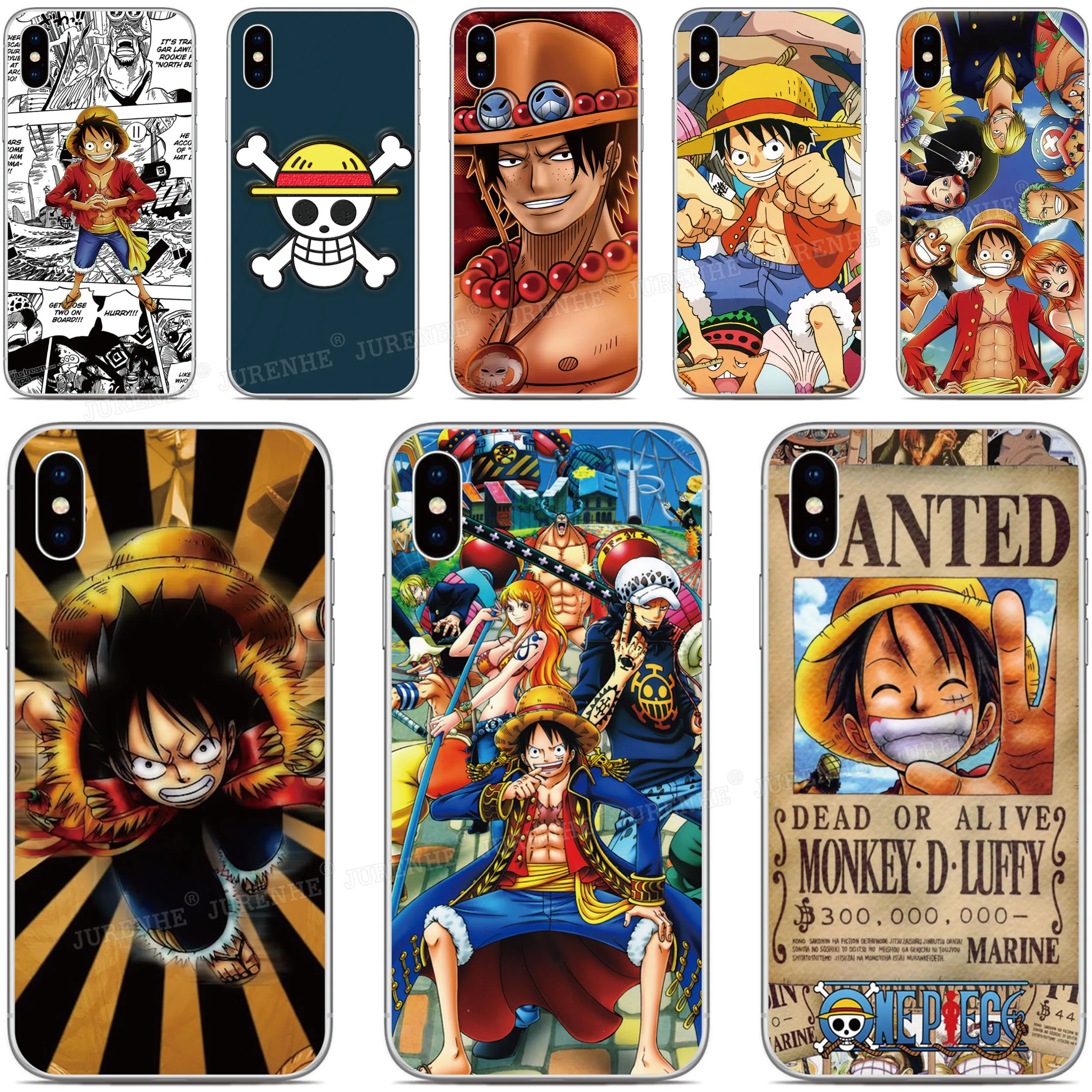 Чехол для телефона Аниме One Piece ZTE Blade V2020 A3 A5 A7 2020 L8 2019 Axon 20 10 Pro 11 5G V9 V10 Vita A7s Smart