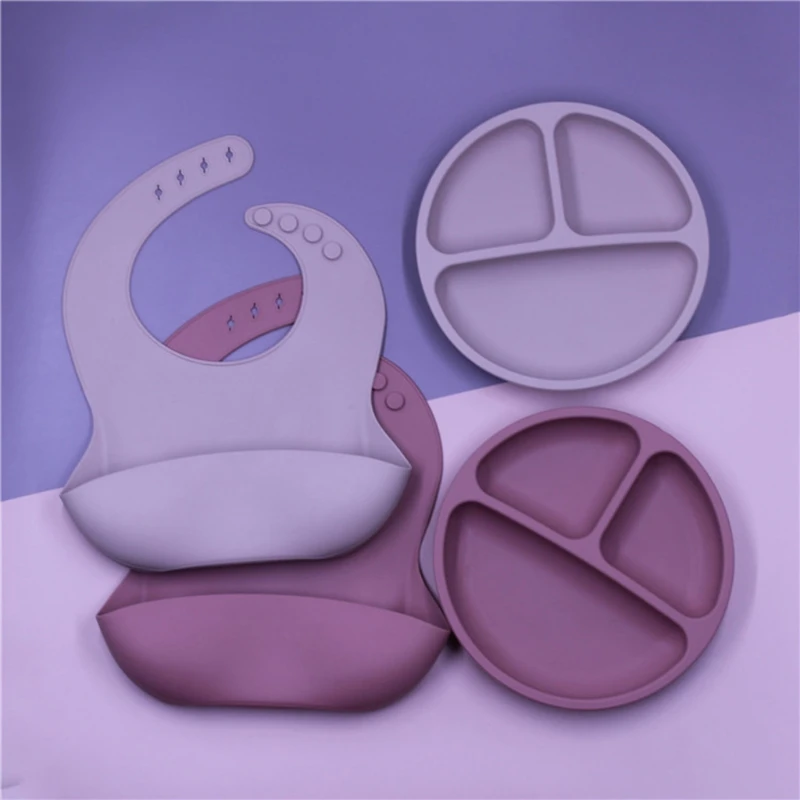 4pcs BPA Free Baby Silicone Tableware Waterproof Bib Solid Color Dinner Plate Sucker Bowl Spoon For Children
4pcs BPA Free Baby Silicone Tableware Waterproof Bib Solid Color Dinner Plate Sucker Bowl Spoon For Children