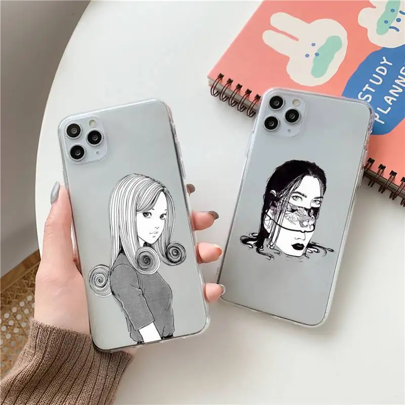 Junji Ito Collection Tees Phone Case Transparent for Clear iPhone case 11 12 mini pro XS MAX 8 7 6 6S Plus X 5S SE 2020 XR
Junji Ito Collection Tees Phone Case Transparent for Clear iPhone case 11 12 mini pro XS MAX 8 7 6 6S Plus X 5S SE 2020 XR