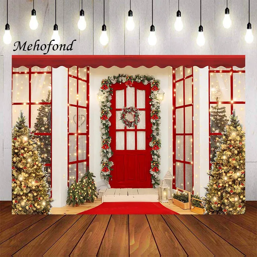 Mehofond Photography Background Winter Christmas Red Door Trees Glitter Porch Kids Family Portrait Backdrop Photo Studio Props 
Mehofond Photography Background Winter Christmas Red Door Trees Glitter Porch Kids Family Portrait Backdrop Photo Studio Props