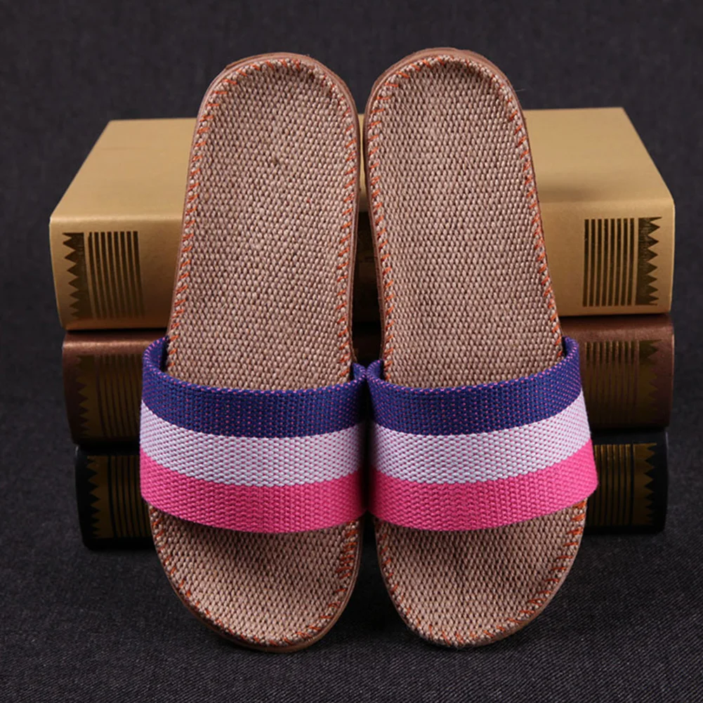 Summer Slippers Unisex New Linen Couples Bedroom Indoor Shoes Anti-skid slippers
Summer Slippers Unisex New Linen Couples Bedroom Indoor Shoes Anti-skid slippers