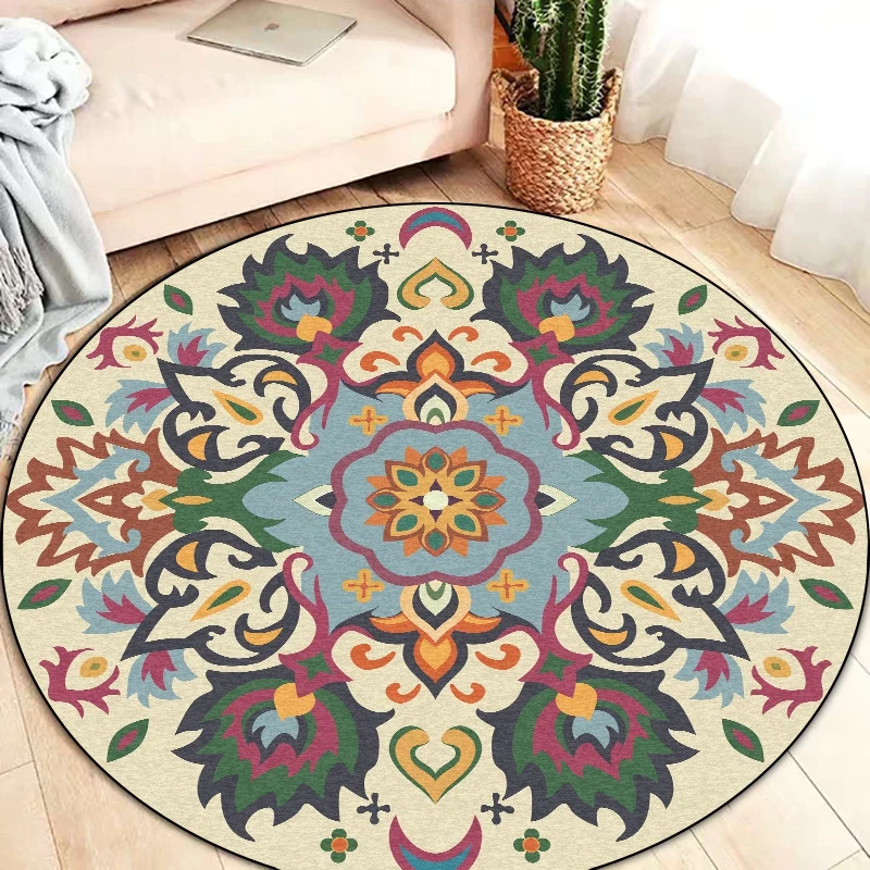 Persian Ethnic Round Rugs Vintage Floral Carpet Living Room Bedroom Retro Home Decor Non Slip Chair Cushion 100x100 Dropshipping
Persian Ethnic Round Rugs Vintage Floral Carpet Living Room Bedroom Retro Home Decor Non Slip Chair Cushion 100x100 Dropshipping