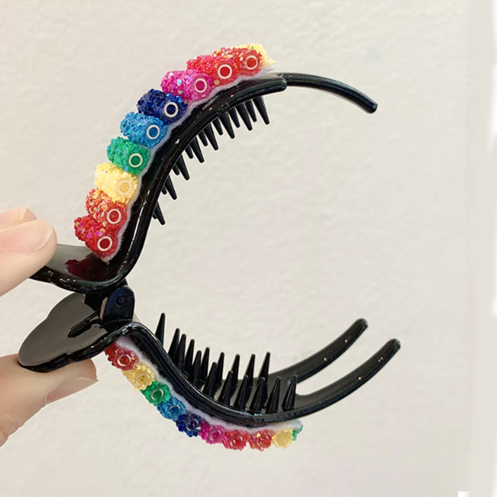 New Colorful Rainbow Hair Claws For Women Girls Hair Holder Clip Sweet Headband Hair Style Make Hairpin Fashion Hair Accessories
New Colorful Rainbow Hair Claws For Women Girls Hair Holder Clip Sweet Headband Hair Style Make Hairpin Fashion Hair Accessories