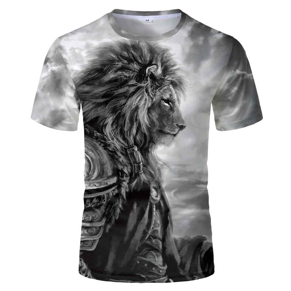 Colorful T-shirt summer fashion top men's and women's short-sleeved 3D printing animal classic lion Harajuku pullover clothing
Colorful T-shirt summer fashion top men's and women's short-sleeved 3D printing animal classic lion Harajuku pullover clothing